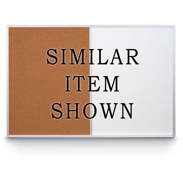 Combo Board, 48"x36", Satin Frame/Black & Cloud